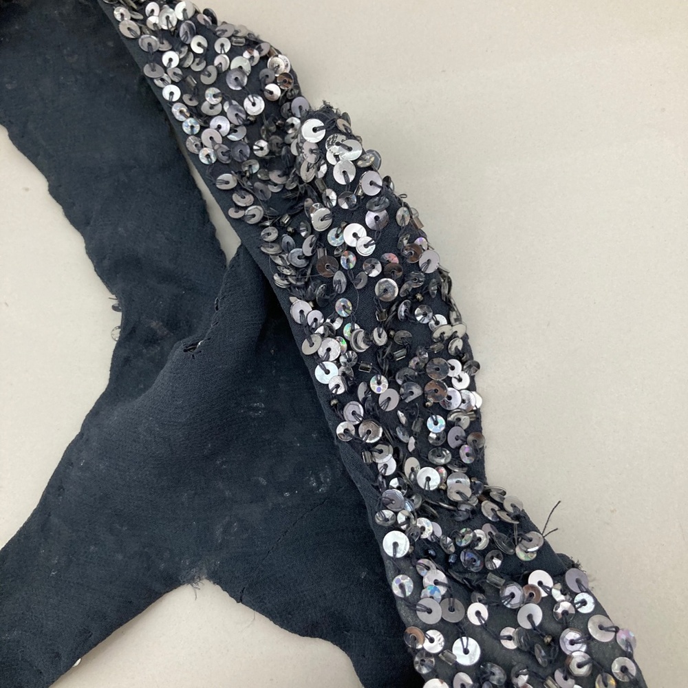 Adrianna Papell Sequined V-Neck Party Dress - Picture 7 of 14